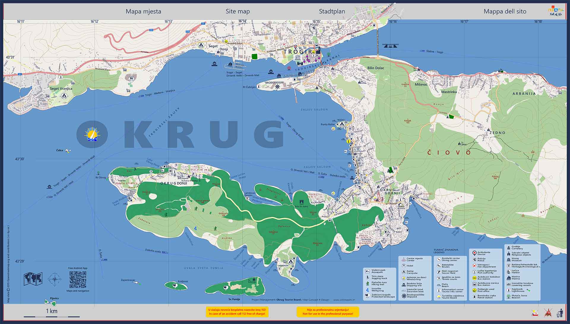 Okrug-Trogir maps